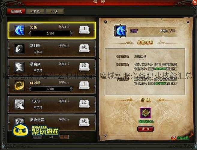 魔域私服需要什么职业技能-魔域私服必备职业技能汇总!  第2张