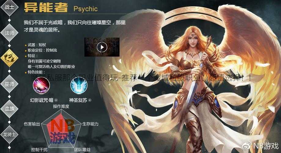 魔域私服那个职业值得玩-推荐一个魔域私服职业，超值选择！!  第2张